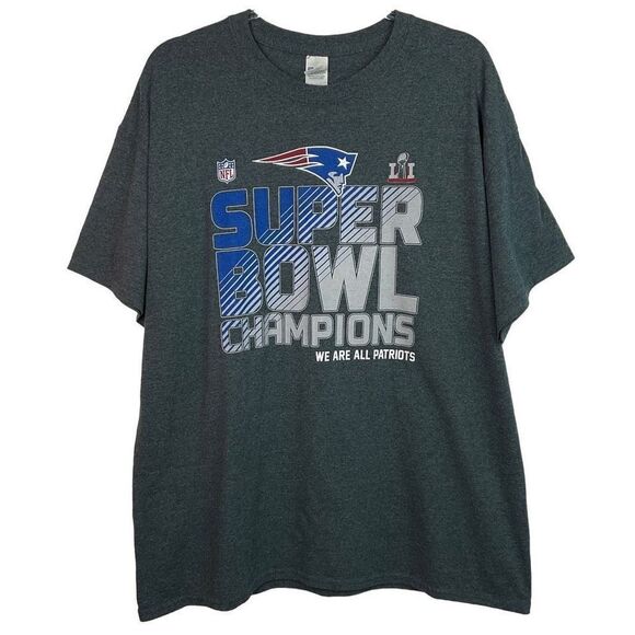 Gildan 2017 Super Bowl Champions New England Patriots T-Shirt XL X-Large - Picture 5 of 5